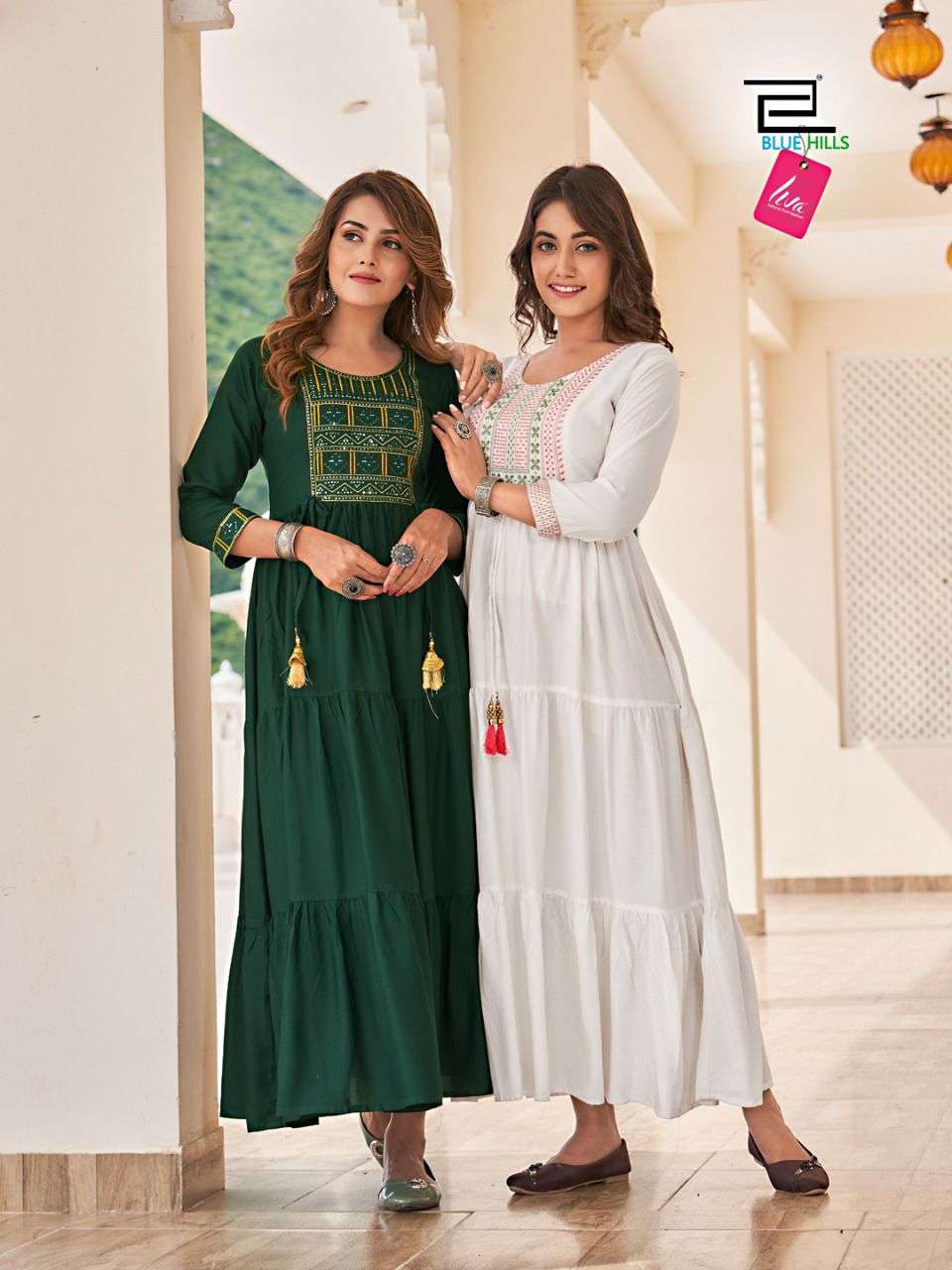 BLUE HILLS JASMINE DESIGNER RAYON GOWNS LATEST CATALOGUE (8)